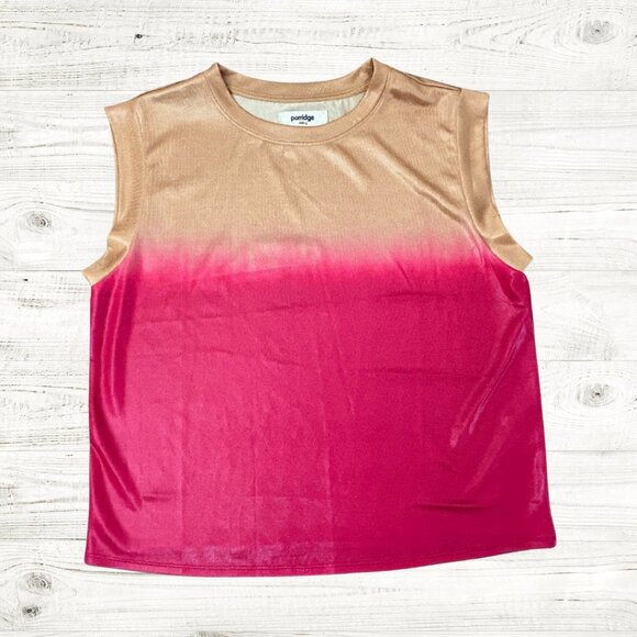 Porridge gold and red shimmer tank - Picture 1 of 3